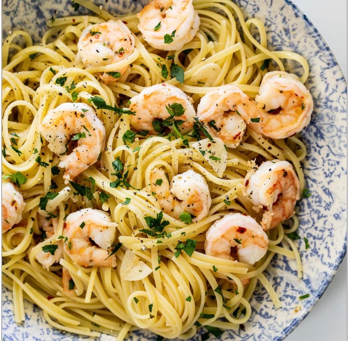 Garlic Shrimp Protein Pasta. Full of flavor, easily digestible, and energy-rich